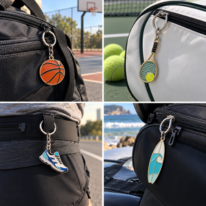 Porte-clés en métal personnalisé pour les voyages à la plage, logo personnalisé, souvenir en métal, cadeau pour les centres de villégiature, les boutiques et les événements - Product Image 3