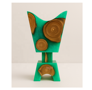 Brûleur de Bakhoor en résine époxy de qualité supérieure, artisanal moderne 2026, parfum d'intérieur de luxe, aromathérapie élégante, design personnalisable - Product Image 2