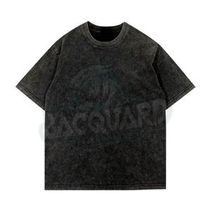 Camisetas Extra Grandes de Algodón 100% Hechas en Fábrica a Bajo Precio, Impresión DTG Vintage, Lavado Ácido, Doble Capa, Manga Larga, Camiseta para Hombre - Product Image 2