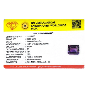 16.9 Carat Natural Oval Cut Amethyst Loose Gemstone for Fine Jewelry - Product Image 4