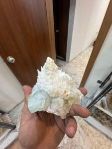 Scolecite de qualité export avec apophyllite verte et calcite |   Spécimen de cristal minéral naturel - Product Image 3