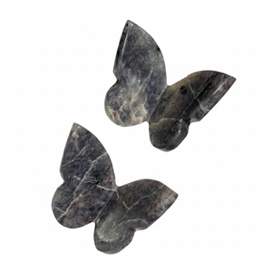 Mariposa de cristal de alta calidad con alas de iolita azul y piedra curativa, mariposa tallada en 3D y decoración para el hogar. - Product Image 3