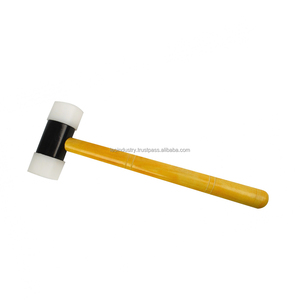Nylon Hammer with Wooden Handle 1.5 Inch Faces for Jewelry Metal Leather Craft - Product Image 2