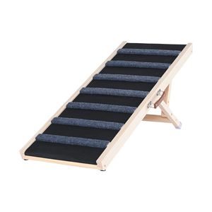 Rampa Pieghevole in Legno per Animali Domestici, Regolabile, Lunga 100 cm, per Cani e Gatti di Piccola e Grande Taglia Anziani, Accessorio per Letto - Product Image 3