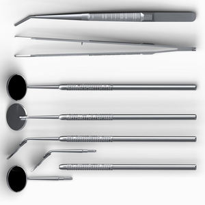 Dentist Instruments Manual Stainless Steel Dental Mirror Tweezers Tooth <b>Probe</b> Tartar Remover CE ISO Certified By Grip Surgical - Product Image 2