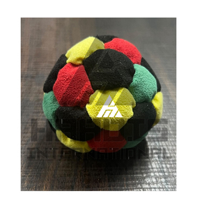 Haadis International HI-HSB-0012 Footbag <b>Hacky</b> <b>Sack</b> Custom Logo Filling Sand/Plastic Beads Wholesale Synthetic Suede Footbag - Product Image 6