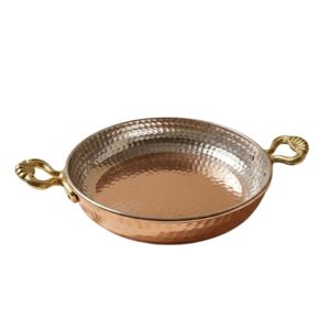 Traditional Handmade Tin Lined Copper <b>Pan</b> with Brass Handles Culinary Cookware <b>Set</b> for Home and Commercial Kitchens - Product Image 4