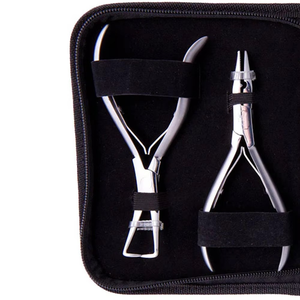 Professional Micro Ring <b>Beads</b> Opener Microlink <b>Bead</b> Remover Plier <b>Kit</b> Surgical Grade Stainless Steel Hair Extensions Tools - Product Image 3