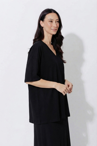 Camisetas Casuales de Verano para Mujer, Talla Grande, Cuello en V, Manga Corta, 100% Algodón, Ecológicas, Transpirables, Corte Holgado - Product Image 4