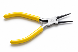 Pince coupante à bec plat rond pour bijoux, outil de perlage en acier inoxydable à poignée jaune pour la fabrication de bijoux et le wrapping de fils - Product Image 5