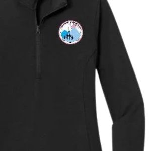 Sweat-shirt à col zippé léger pour femmes Jack and Jill, noir, demi-zip, respirant, vêtements de sport décontractés - Product Image 5