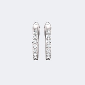 Pendientes de Plata con Diamantes Cultivados en Laboratorio de Corte Brillante Redondo de Lujo de 0.30ctw, Color E F, Claridad VS VVS, Joyería para Mujer para Fiestas y Bodas - Product Image 6