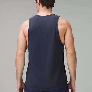 Camiseta sin mangas de algodón personalizada para hombre, cómoda, de secado rápido, acanalada, transpirable, tallas grandes - Product Image 5