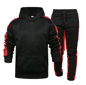 ชุดเซ็ตผู้ชายแบบมีซิป เสื้อฮู้ดดี้และกางเกงขายาวสองชิ้น - Product Image 2