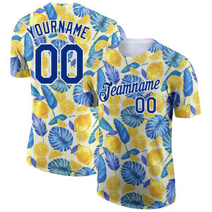 Custom Tropical Baseball Jersey Wholesale Sublimated Team Uniform OEM ODM Athletic Sportswear Manufacture Men's <b>Shirts</b> Supplier - Product Image 1