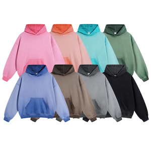Sudadera con capucha de algodón de 430 GSM de alto gramaje, oversize con hombros caídos, efecto lavado y estampado puff, con logotipo personalizado, venta al por mayor, marca privada, artículos de liquidación - Product Image 3