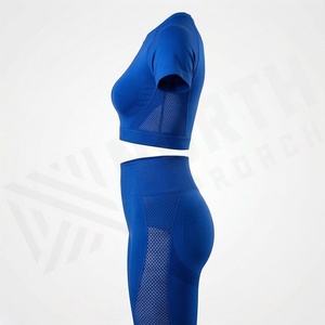 Leggings de yoga sans couture pour femme, personnalisables avec logo, vêtements de sport haut de gamme pour la gym, l'entraînement et le fitness - Product Image 3