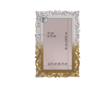 Modern <b>Round</b> Silver Mosaic <b>Mirror</b> Customizable Design for Decorative Usage - Product Image 1