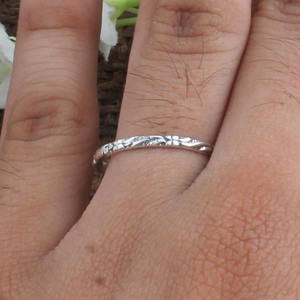 Bague en argent sterling 925 perlée, minimaliste, à points, sertie clos, pour femme, idéale pour mariage et fête, bijoux fins, vente en gros - Product Image 6