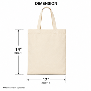AMANI Medium Size Natural Color Cotton <b>Canvas</b> <b>Tote</b> Bag with Shoulder Length Handle Custom Gift Option for Daily Use - Product Image 2