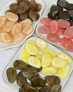 ลูกปัดเรซิ่นรูปไข่สีขาว ลูกปัดแบบหลวมสำหรับทำเครื่องประดับ - Product Image 5