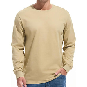 Camiseta de Cuello Redondo para Hombre, de Algodón Premium, Preencogida, Tallas S-3XL - Product Image 1