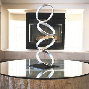 ประติมากรรมเพทรีโควสกี้ โฮป ของตกแต่งโต๊ะโลหะสไตล์โมเดิร์นกลางศตวรรษ เหมาะสำหรับตกแต่งงานอีเว้นท์ ทางเดิน และทางเข้าบ้าน - Product Image 3