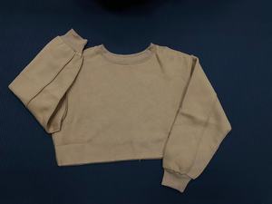 เสื้อครอปมีฮู้ดแบบสวมหัวของผู้หญิง3D ขนแกะพิมพ์ลายเสื้อครอปสำหรับฤดูหนาว - Product Image 4