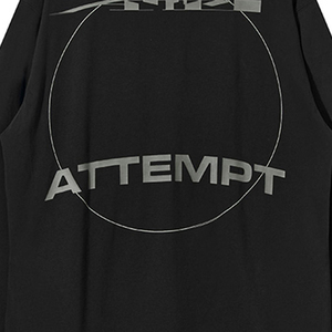 T-shirt en lin/coton tricoté noir à col rond pour homme, coupe ample, couleur unie, décontracté, manches longues, respirant, écologique, teinture unie - Product Image 6
