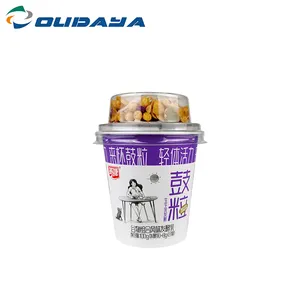 160ml Best Sale Pp Injection Container For Yogurt Ice Cream IML Printing Yogurt Cup With PET Dome Lid