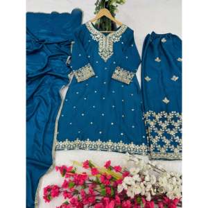 ชุดเสื้อท่อนบนและชุด Dupatta สำหรับผู้หญิงงานปาร์ตี้ดีไซน์เนอร์ - Product Image 3