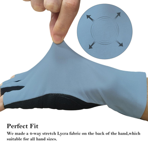 Guantes transpirables de verano para ciclismo, guantes de medio dedo acolchados a prueba de golpes para bicicleta de carretera, guantes ligeros antideslizantes para hombres y mujeres - Product Image 5