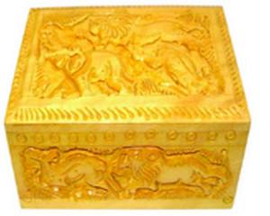 Boîte à monnaie en bois écologique artisanale avec couvercle, conteneur de rangement décoratif en bois massif de qualité supérieure, décoration élégante pour la maison, à fixer au mur - Product Image 1