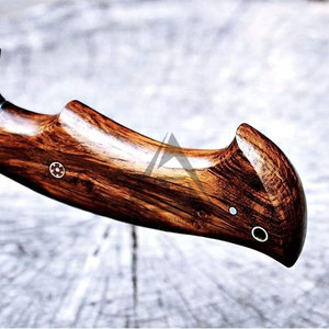 Servicio OEM al por mayor: Cuchillos de madera DIY con hoja fija, hojas rectas de acero inoxidable de Damasco, herramientas artesanales de alta calidad, 3 años de garantía. - Product Image 6