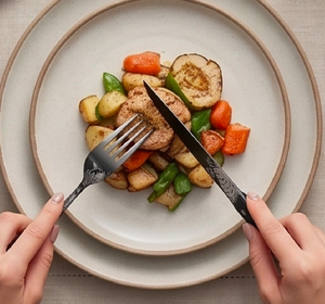 Elegant Floral Print Stainless Steel Flatware <b>Set</b> <b>Black</b> Finish Dishwasher Safe Wedding Dining <b>Cutlery</b> - Product Image 5
