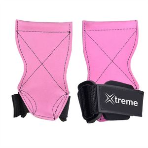 Deadlift Cross-Fit Weightlifting Gym <b>Hand</b> <b>Grips</b> Non-Slip Palm Guard Leather <b>Adjustable</b> Lightweight Unisex Wrist Training - Product Image 1