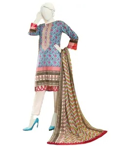 Premium Quality 2022 Wholesale pakistani ladies casual party wear shalwar kameez customized color size best stitching Quality
