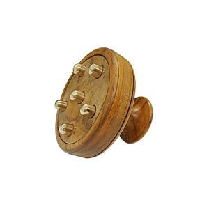 Eco-Friendly Rustic Wooden Gua Sha <b>Face</b> Massager with Solid Acacia Wood Crafts for Muscle Relaxation-New Year Gift - Product Image 1