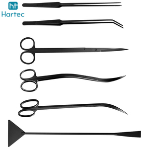 Juego de Herramientas de Acero Inoxidable para el Cuidado de Acuarios, Tijeras para Plantas, Pinzas, Espátula para Sustrato, para Peceras - Product Image 4