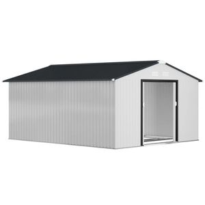 Caseta de Almacenamiento para Jardín, Fácil de Montar, Impermeable, a Prueba de Roedores, Certificada por FSC, de Metal, PVC, Madera y Aleación Galvanizada - Product Image 2