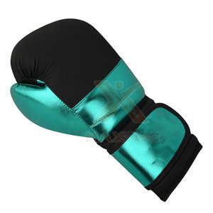 Gants de boxe d'entraînement en cuir véritable avec logo personnalisé, à doigts entiers, anti-humidité, fermeture auto-agrippante, pour jeunes, unisexe - Product Image 5