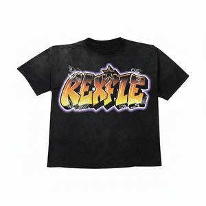 Relaxed Fit <b>Acid</b> Wash T Shirts Heavyweight Cotton 240 GSM Custom Screen Printing Logo Private Label <b>Drop</b> Shoulder T Shirts - Product Image 2