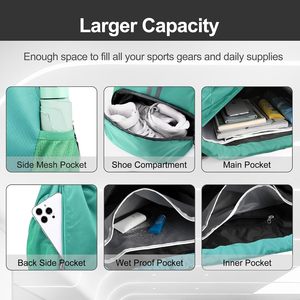 Sac de voyage de nuit en toile, sac de sport multifonctionnel - Product Image 4