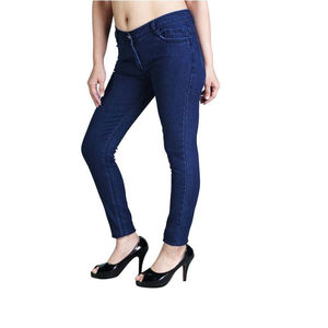 Pantalon en jean pour femme, couleur personnalisée, taille haute, coupe bootcut, séchage rapide, respirant, tissu fin, streetwear, coton doux, été - Product Image 4