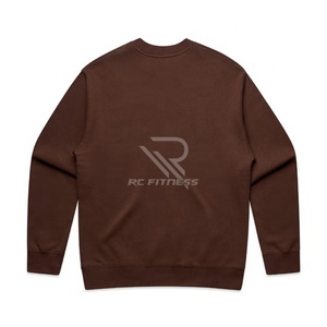 เสื้อสเวตเชิ้ตผู้ชายคอกลมทรงโอเวอร์ไซส์ผ้าฝ้ายเนื้อนุ่มแบบวินเทจ  ย้อมสีแบบแอซิดวอช  คุณภาพสูง  น้ำหนัก 350 กรัม  แบบเรียบไม่มีลาย - Product Image 4
