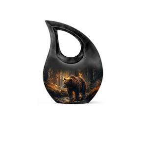 Urna Funeraria Pequeña en Forma de Lágrima Blanca para Cenizas Humanas, Urna Conmemorativa con Cruz para Cenizas Femeninas - Product Image 4