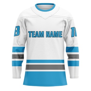 Maillot de hockey professionnel personnalisé, respirant, séchage rapide, unisexe, vêtements de sport, impression numérique, 100% polyester, directement de l'usine - Product Image 1