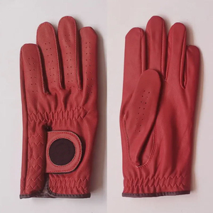 Gants de golf en cuir Cabretta de qualité supérieure, respirants, avec fermeture auto-agrippante, logo personnalisé, gants de sport pour le golf - Product Image 1