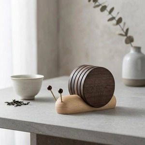 Wholesale Wooden Coaster Set Reusable Heat Resistant Cup <b>Mats</b> for Cafes and Restaurants - Product Image 2