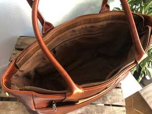 Nuevo Bolso de Mano de Viaje Elegante de Gran Capacidad con Doble Correa para el Hombro, Bolso de Mano de Cuero Genuino para Mujer, LTB-0258 - Product Image 4